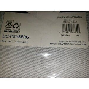 NEW Curtain Panel One Blackout Grommet Top Kenneth Sun Zero Off White 40" x 84"